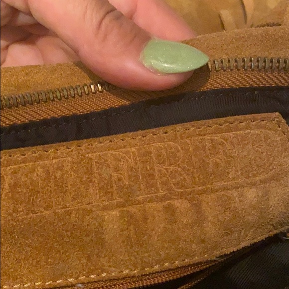 Wilfred Free Tan Suede Fringe Purse - Picture 3 of 7